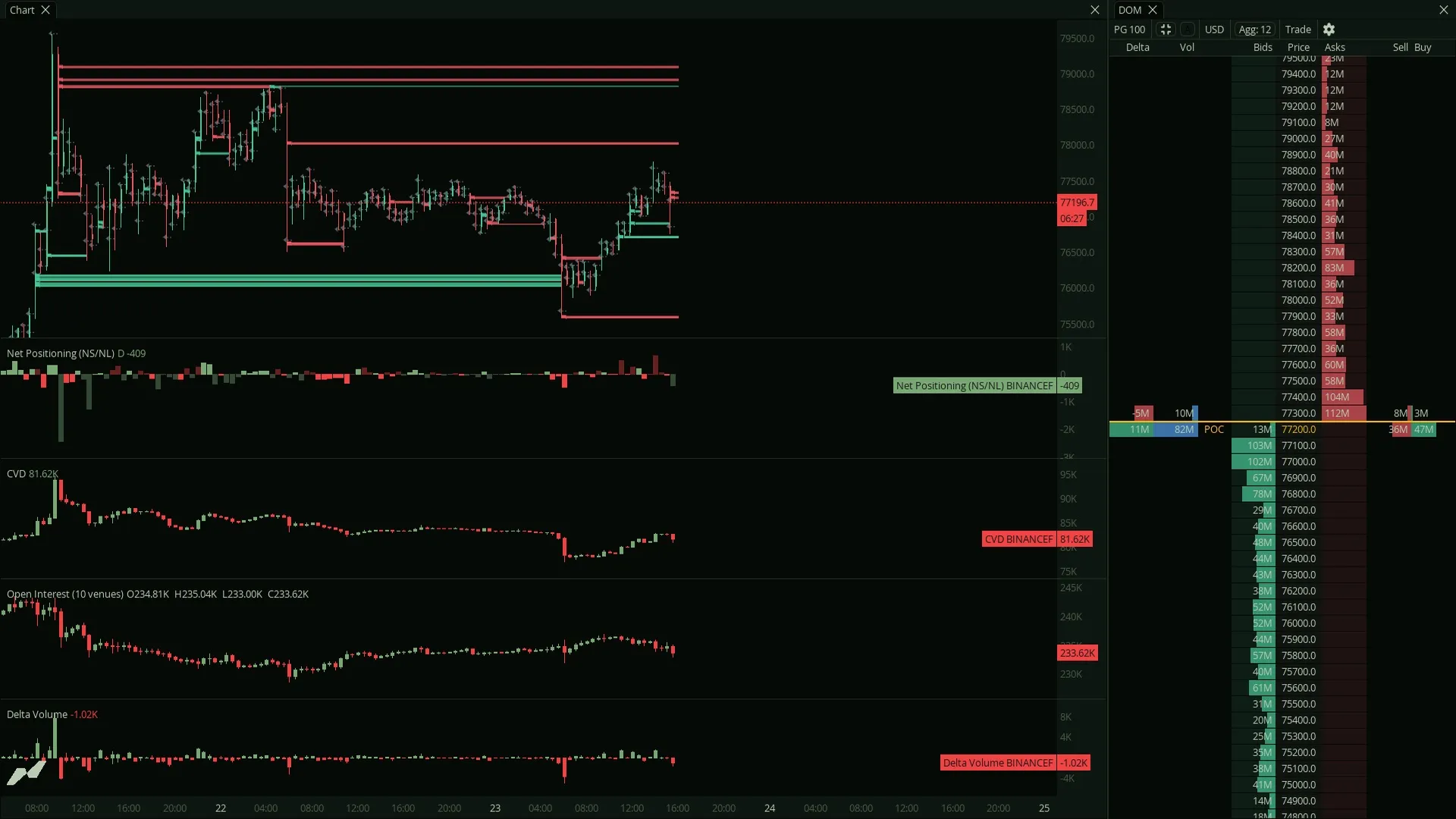 DOM Trading in the MMT terminal