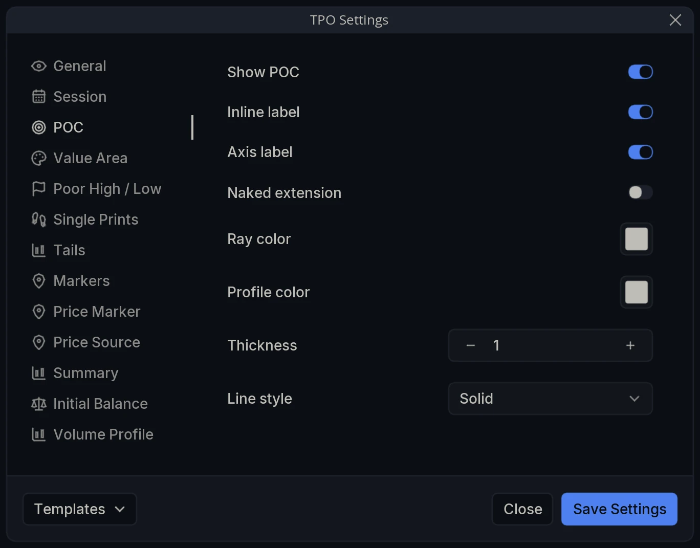 TPO Settings POC