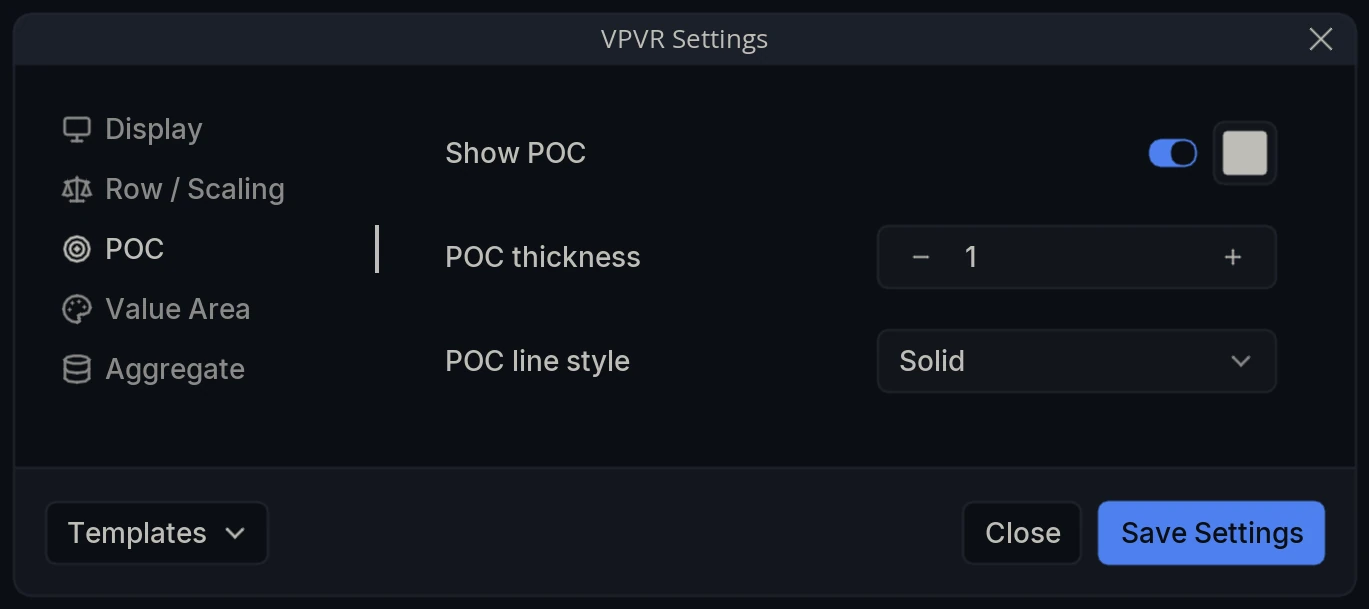 VPVR Settings POC