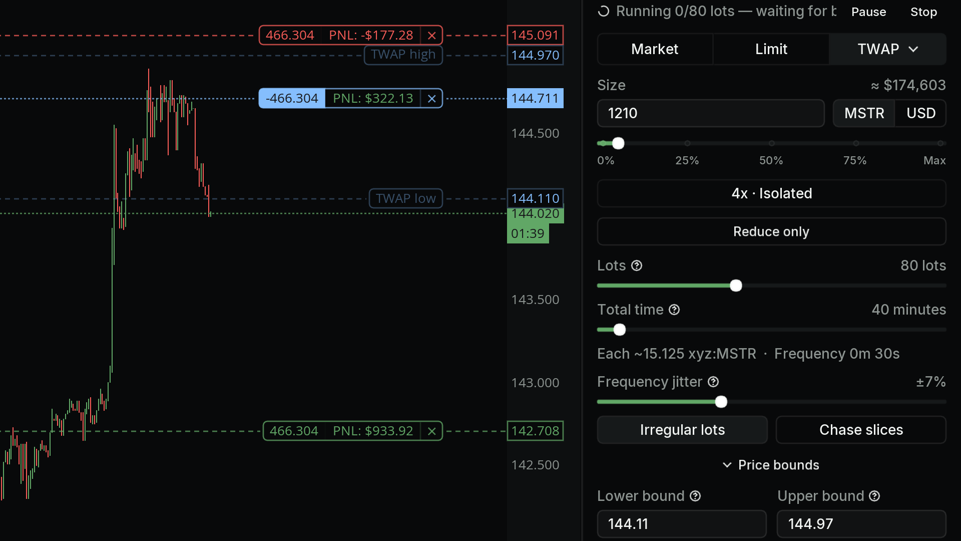 Algo Suite in the MMT terminal