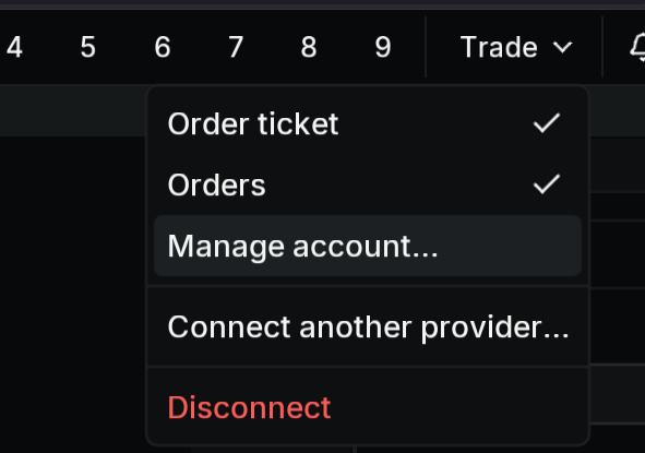 Account Model in the MMT terminal