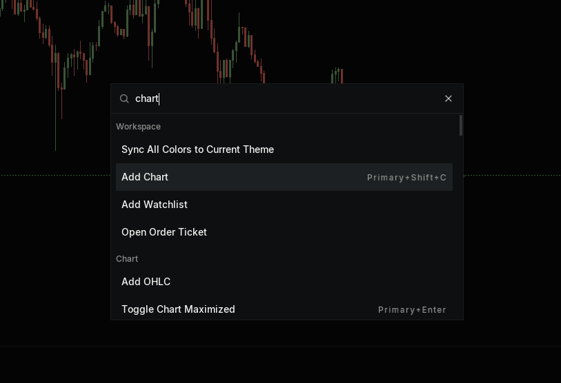 Command Palette + Keybindings in the MMT terminal